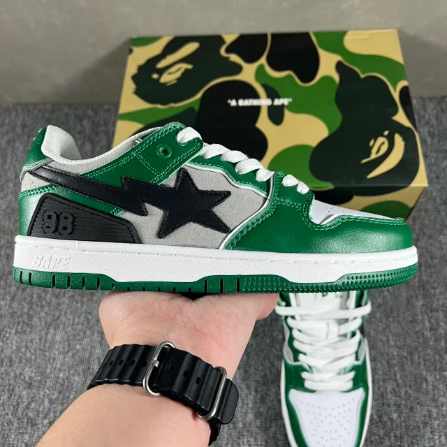 A Bathing Ape Bape SK8 Sta Green 