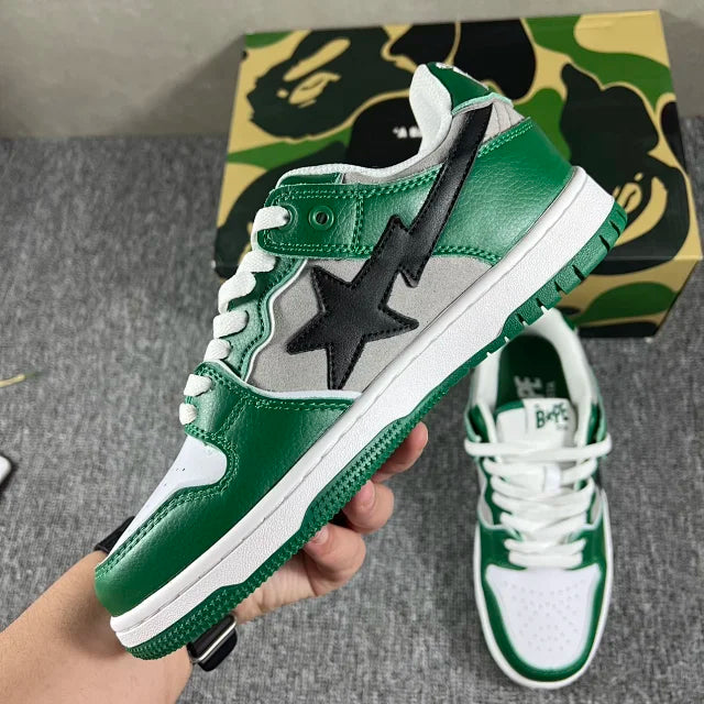 A Bathing Ape Bape SK8 Sta Green 